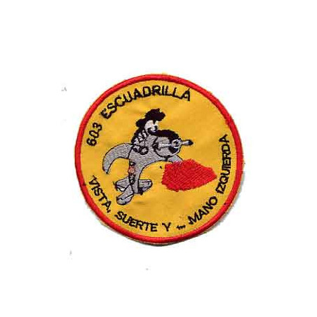 PARCHE BORDADO ALA 12- ALARMA TRANQUILO YO VIGILO