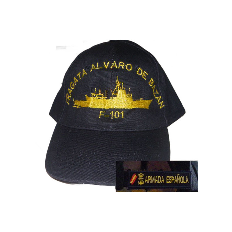 GORRA DE TRABAJO DE LA FRAGATA ALVARO DE BAZAN F101