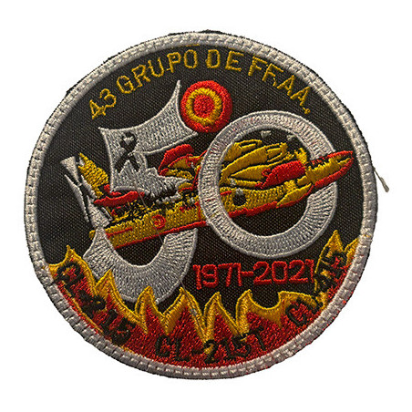 PARCHE BORDADO ALA 12- ALARMA TRANQUILO YO VIGILO