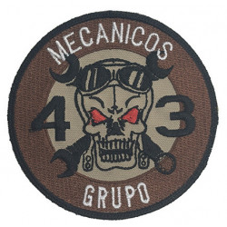 PARCHE BORDADO GRUPO 43 CANADAIR APAGA FUEGO MECANICOS EJERCITO DEL AIRE