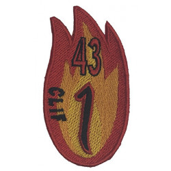 PARCHE BORDADO GRUPO 43 CANADAIR APAGA FUEGOS LLAMA 43 GRUPO AVION 1 EJERCITO DEL AIRE