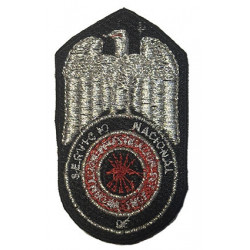 PARCHE BORDADO SERVICIO DE INVESTIGACION FALANGE ESPAÑOLA Y DE LAS JONS 1945 PLATA MANDOS4