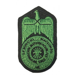 PARCHE BORDADO SERVICIO DE INVESTIGACION FALANGE ESPAÑOLA Y DE LAS JONS 1945 VERDE