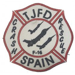 PARCHE BORDADO UNIDAD DE RESCATE BOMBEROS BASE AEREA DE TORREJON EJERCITO DEL AIRE