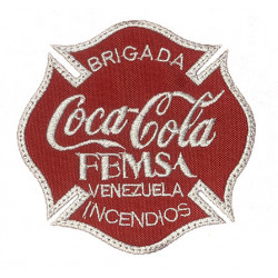 PARCHE BORDADO BOMBEROS FEMSA COCA COLA VENEZUELA