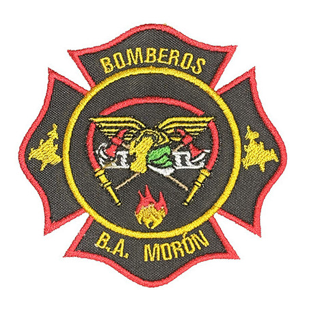PARCHE  BORDADO BOMBEROS BASE AEREA DE MORON EJERCITO DEL AIRE
