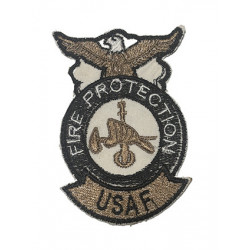 PARCHE  BORDADO BOMBEROS USAF FIRE PROTECTION 1970
