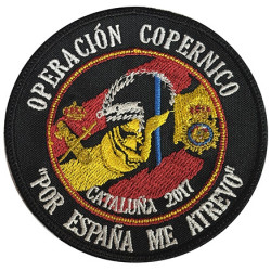 PARCHE BORDADO OPERACION COPERNICO 2017 POLICIA NACIONAL Y GUARDIA CIVIL
