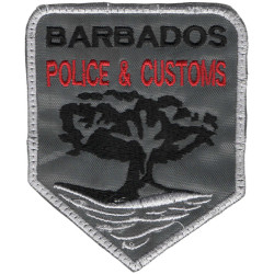 PARCHE BORDADO  BARBADOS POLICIA-CUSTOMS