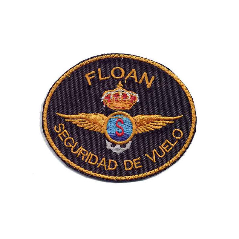 PARCHE BORDADO SEGURIDAD DE VUELO DE LA FLOAN BASE DE ROTA ARMADA ESPAÑOLA 2000