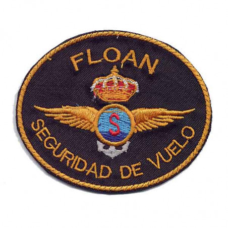 PARCHE BORDADO SEGURIDAD DE VUELO DE LA FLOAN BASE DE ROTA ARMADA ESPAÑOLA 2000