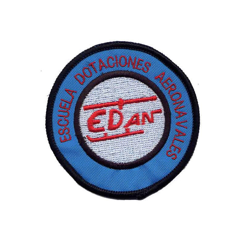 PARCHE BORDADO ESCUELA DE DOTACIONES AERONAVALES EDAN DE LA FLOAN BASE DE ROTA ARMADA ESPAÑOLA 2000