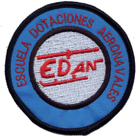 PARCHE BORDADO ESCUELA DE DOTACIONES AERONAVALES EDAN DE LA FLOAN BASE DE ROTA ARMADA ESPAÑOLA 2000